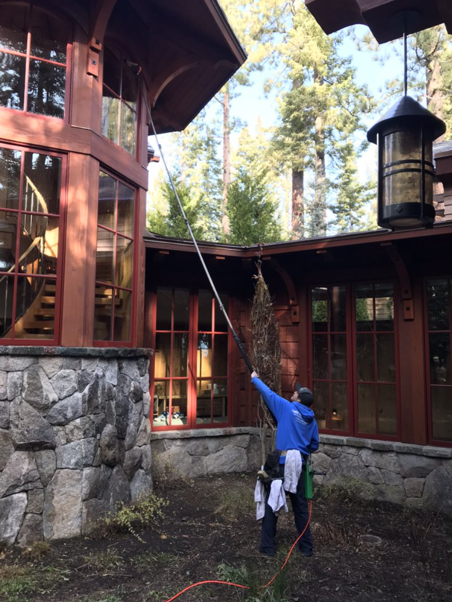 Exterior Light Fixture Cleaning project from Great Basin Window Cleaning